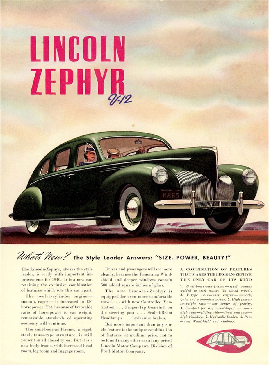 1940 Lincoln Zephyr 3